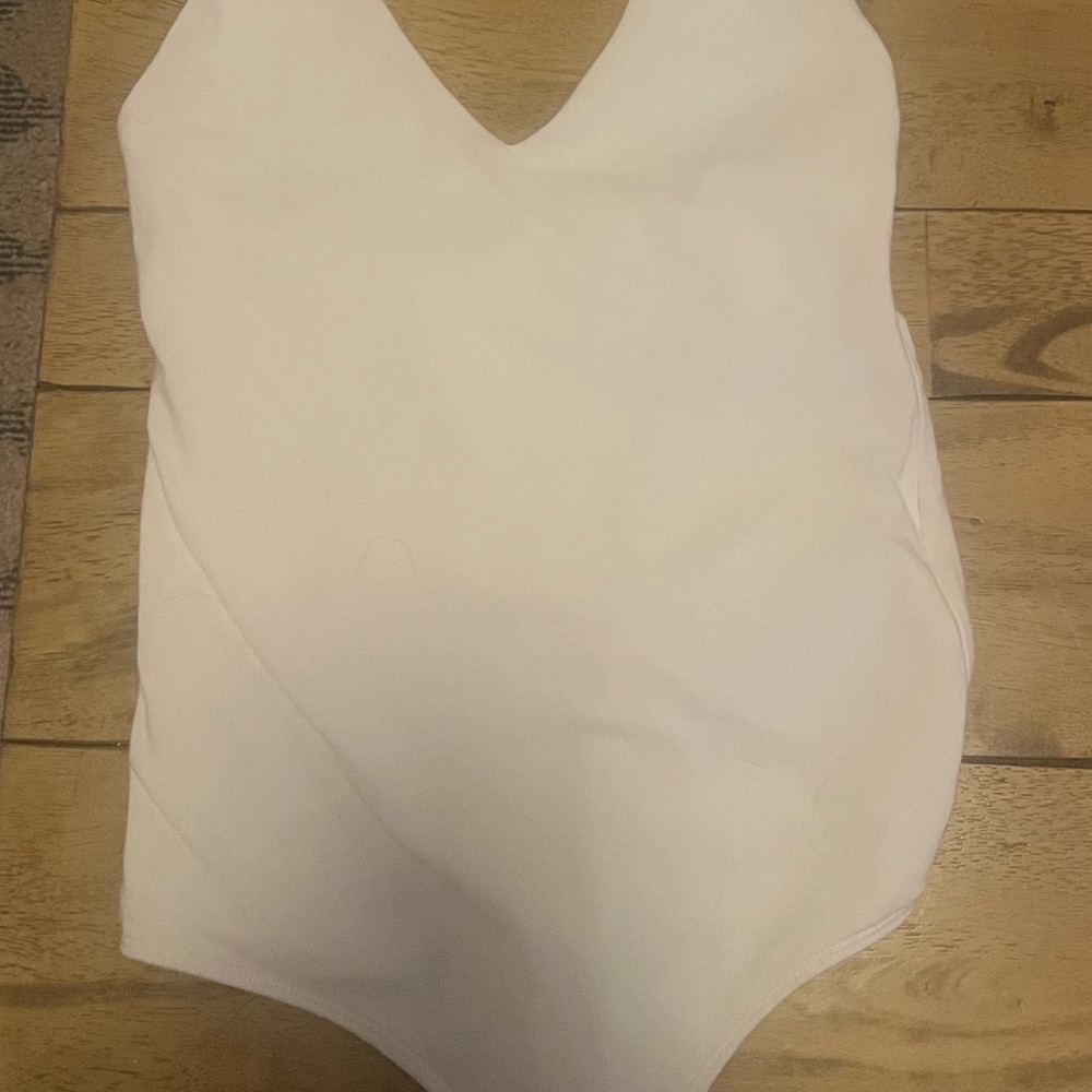Abercrombie & Fitch white bodysuit - small